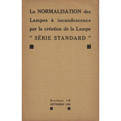La normalisation des lampes a incandescence