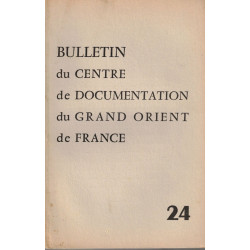 BULLETIN du CENTRE de DOCUMENTATION du GRAND ORIENT de FRANCE