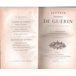 Lettres d'Eugénie De Guérin publiées avec l'assentiment de sa famille
