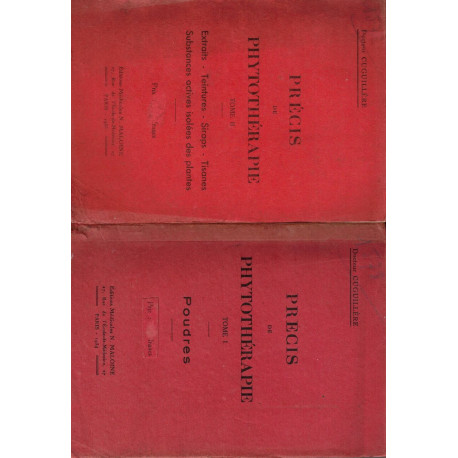 Précis de phytothérapie TOMES 1ET 2