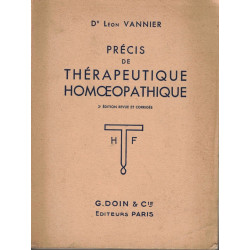Précis de thérapeutique homœopathique