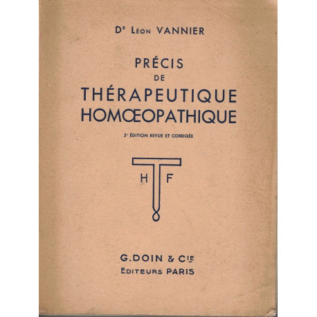 Précis de thérapeutique homœopathique