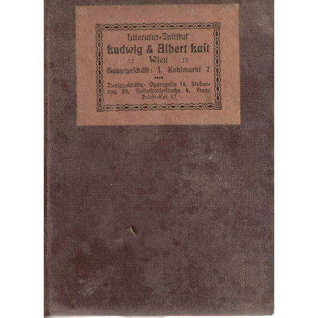 Literatur-Institut Ludwig et Albert Kaulf Wien