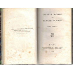Œuvres choisies de Beaumarchais. Tome premier