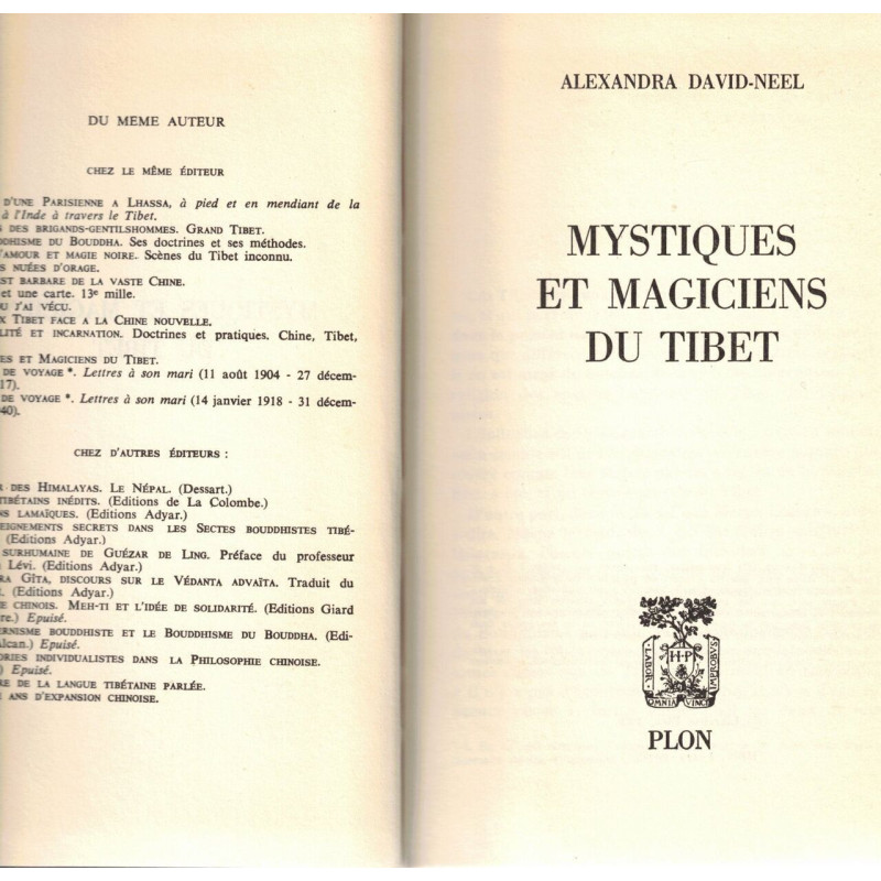 Mystiques et magiciens du Tibet