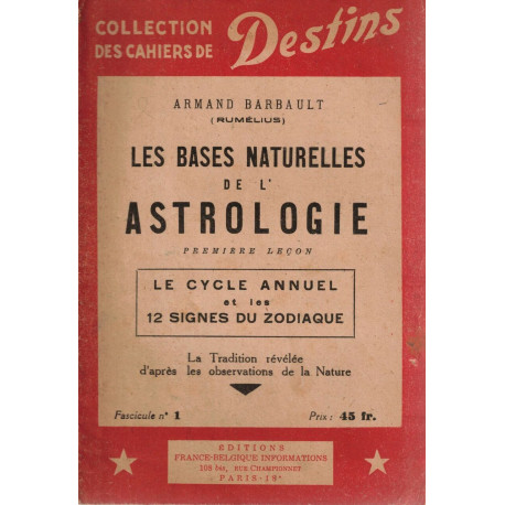 Les bases naturelles de l'astrologie